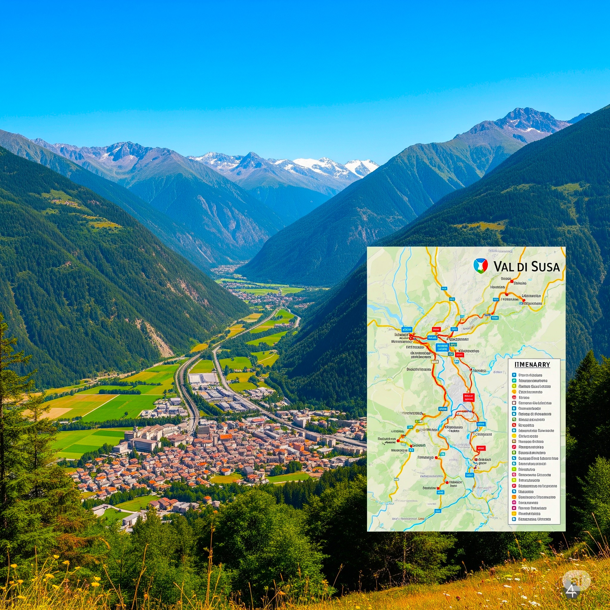 Val di Susa attractions, itinerary for Val di Susa, outdoor activities in Val di Susa, Val di Susa travel guide, historical sites in Val di Susa
